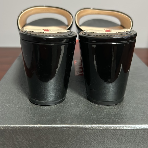 Prada Black Patent Leather Platform Sandals - Picture 7 of 16